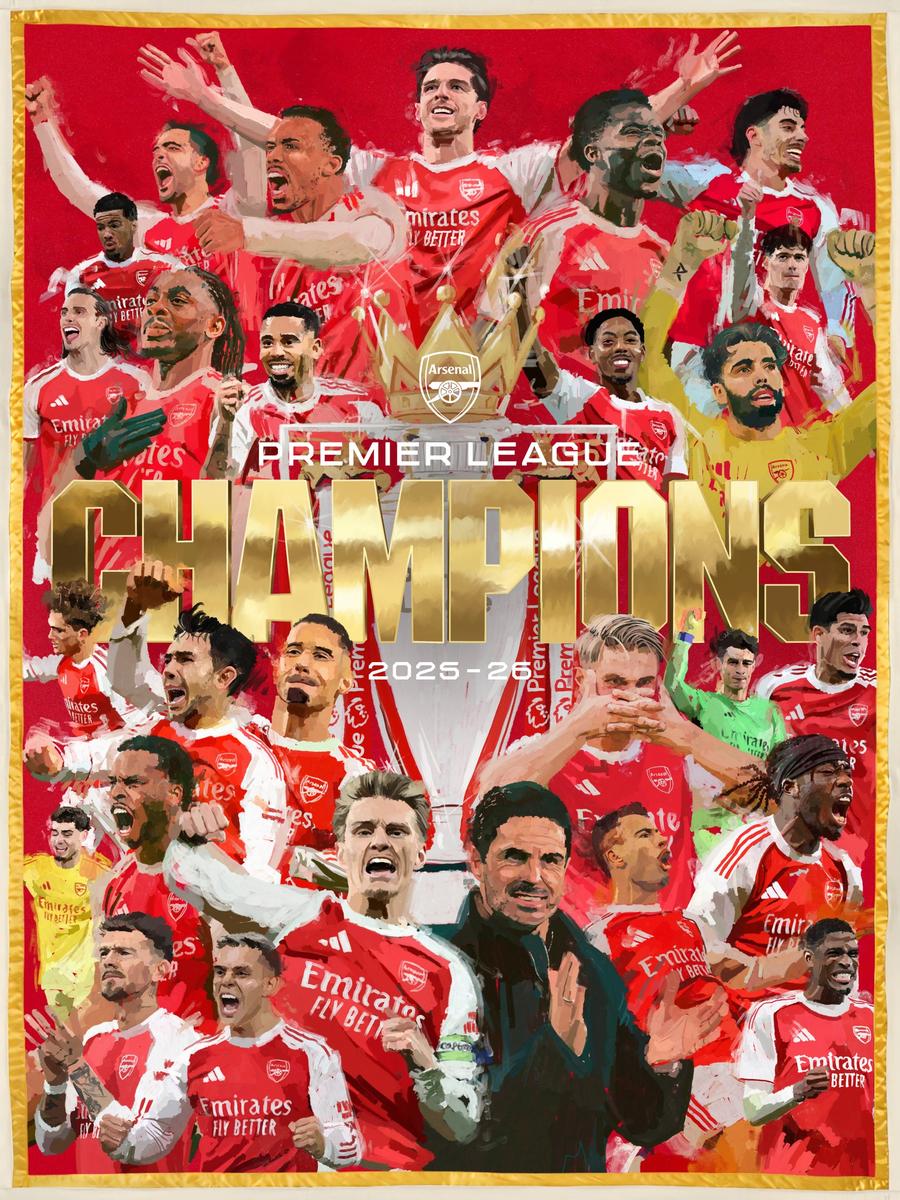Postarea campionilor Arsenal // FOTO: Facebook @Arsenal Arsenal este noua campioană a Angliei! Mesajele transmise imediat de „tunari” și de Premier League