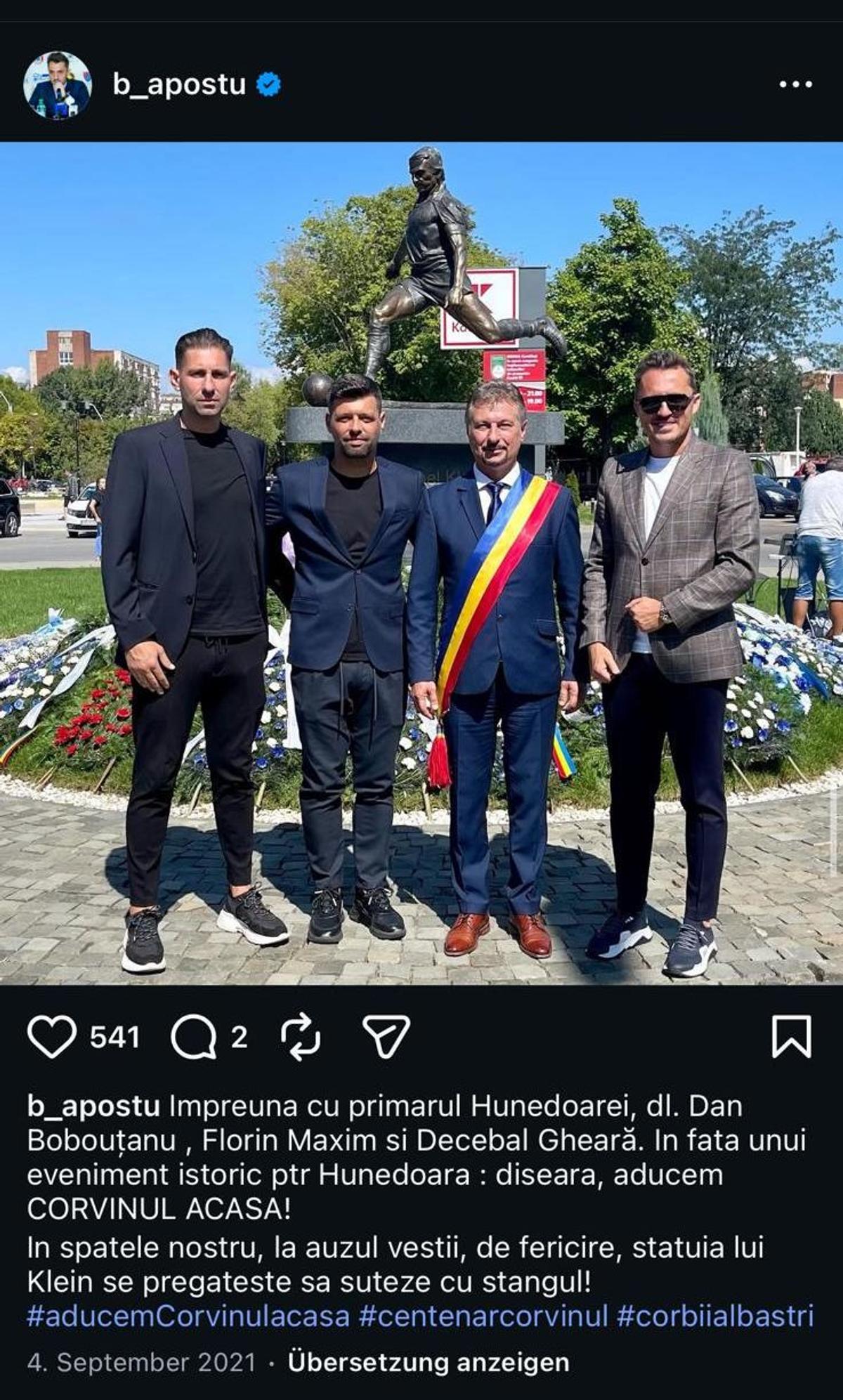 Drept la replică familia Klein: „Dacă există un nume vrednic să îl înlocuiască pe Michael Klein la Hunedoara, acela este Mircea Lucescu”
