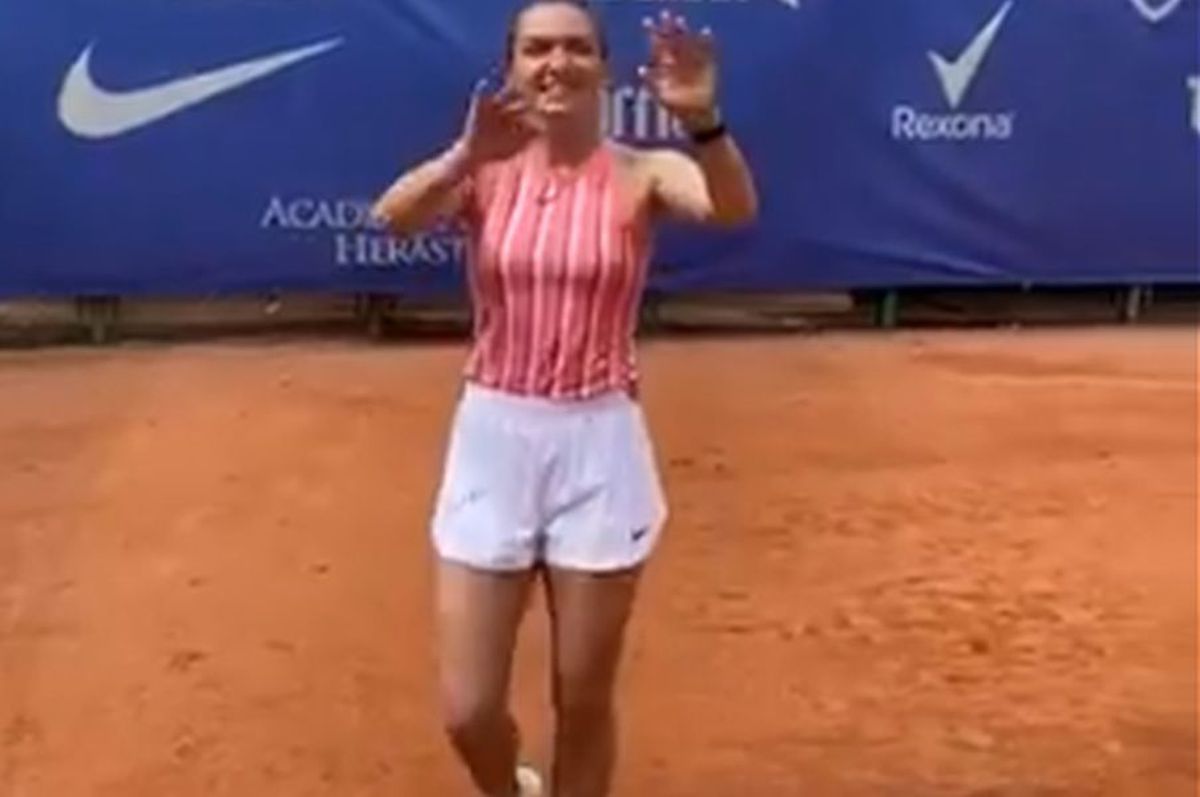 VIDEO Simona Halep s-a antrenat azi și a transmis live: ce problemă a întâmpinat locul 2 WTA