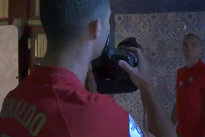 Ronaldo și-a însușit rolul de fotograf / Captură UEFA