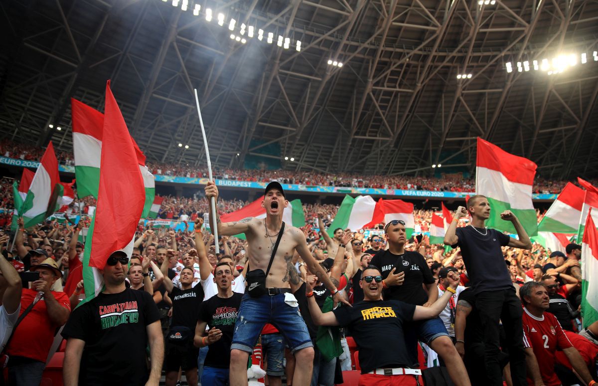 Suporteri Puskas Arena // Ungaria - Franța, grupe EURO 2020