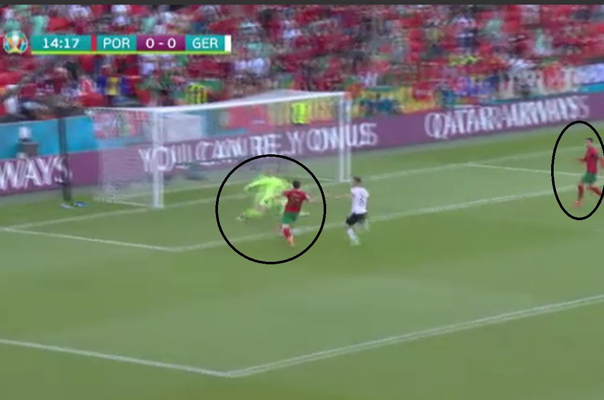 „MONSTRUL” CR7! Fază incredibilă în Portugalia - Germania » Ronaldo le-a făcut pe toate în 15 secunde: stoper, sprinter și marcator!