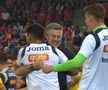 Edi Iordănescu sărbătorește al doilea gol al lui Mihăilă cu Elveția