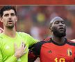 Courtois, în stânga, a boicotat naționala după ce Romelu Lukaku, în dreapta lui, a primit banderola de căpitan // foto: Imago Images