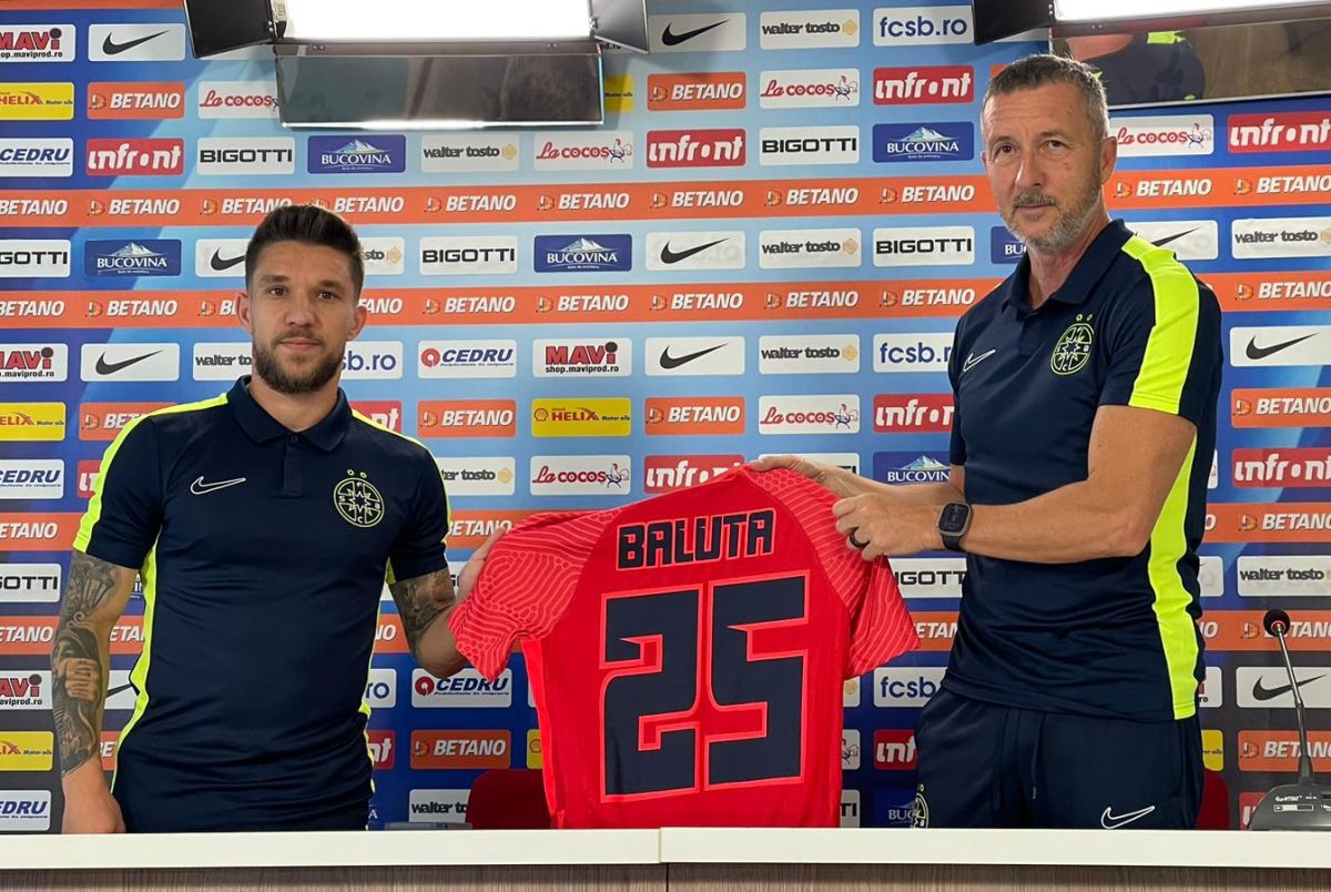 Alexandru Băluță, prezentat oficial la FCSB