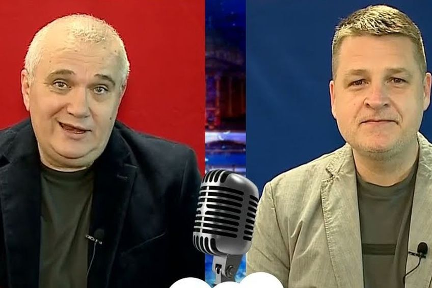 Emil Grădinescu și Costi Mocanu, unul dintre cele mai „sudate” cupluri de comentatori sportivi din România / Captură Prima TV