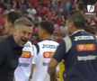 Edi Iordănescu sărbătorește al doilea gol al lui Mihăilă cu Elveția