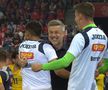 Edi Iordănescu sărbătorește al doilea gol al lui Mihăilă cu Elveția