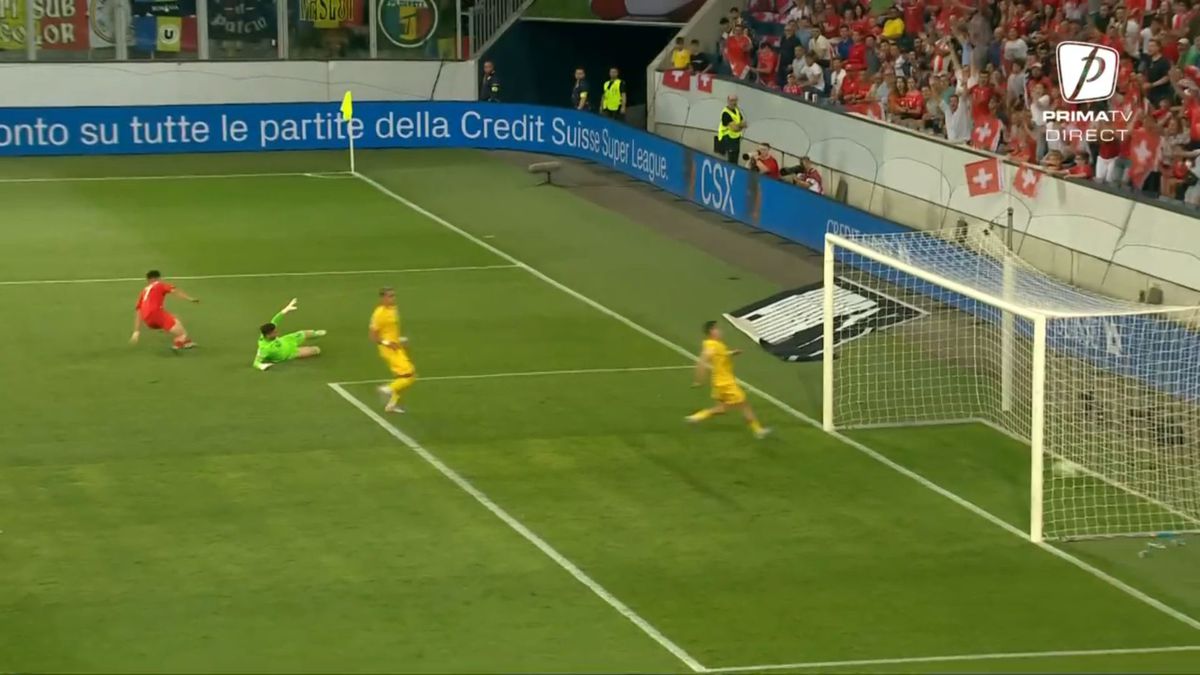 Șah-mat la România » Elveția a marcat după un contraatac de două pase: Nicolae Stanciu a ajuns ultimul apărător!