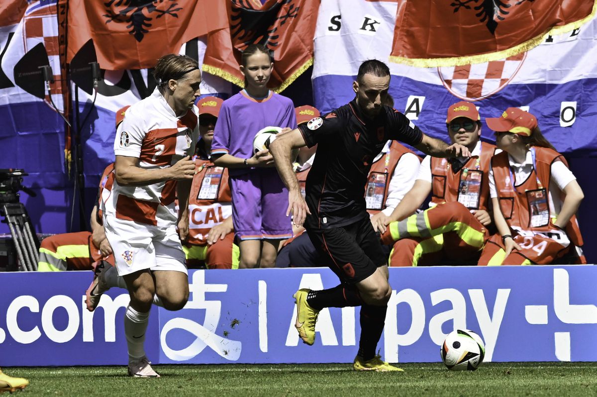 Croația - Albania, în Grupa B la EURO 2024: cele mai tari imagini de la Hamburg