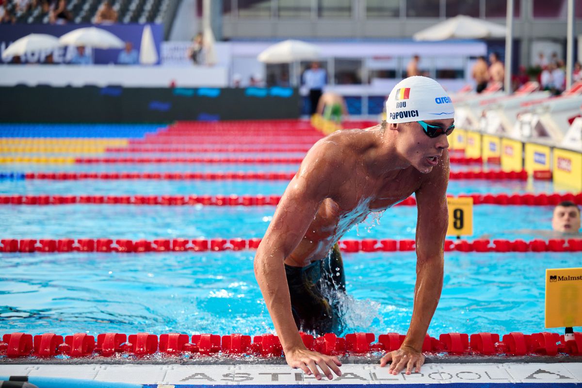 David Popovici, campion european cu un timp fantastic la 100 metri liber