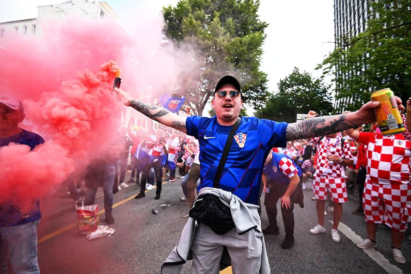 Fanii Croației s-au dat în spectacol