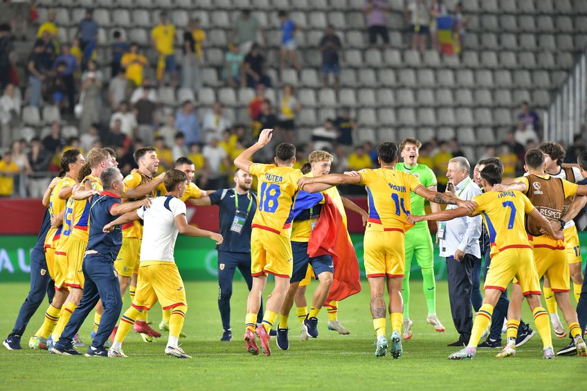 VIDEO 3 detalii după calificarea României U19: hora bucuriei, felicitări de la Lucescu și „Made in Romania”
