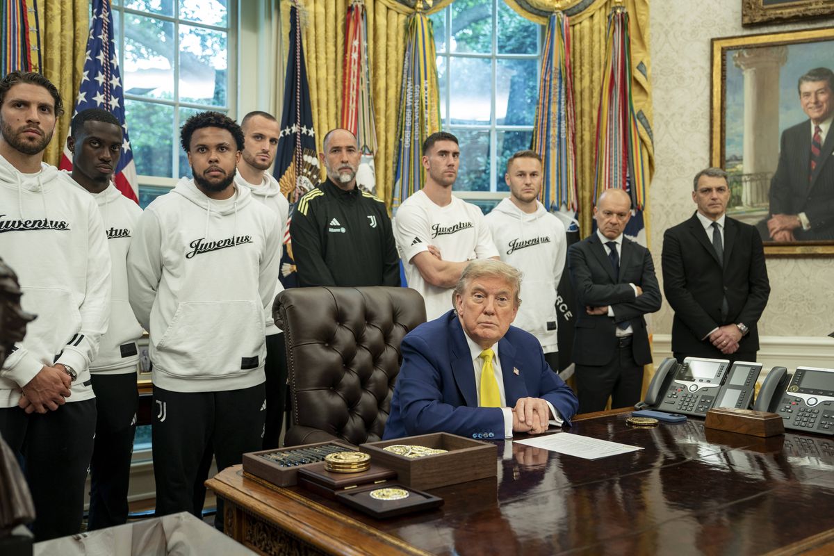 Donald Trump, alături de jucătorii lui Juventus