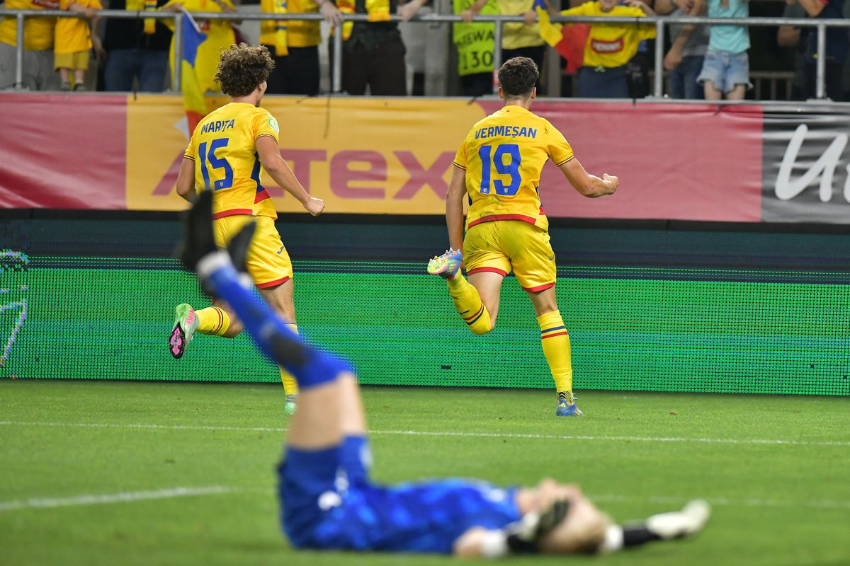 Danemarca U19 - România U19 0-3 » Victorie uriașă și CALIFICAREEE! România U19 a jucat perfect și e în semifinalele EURO U19