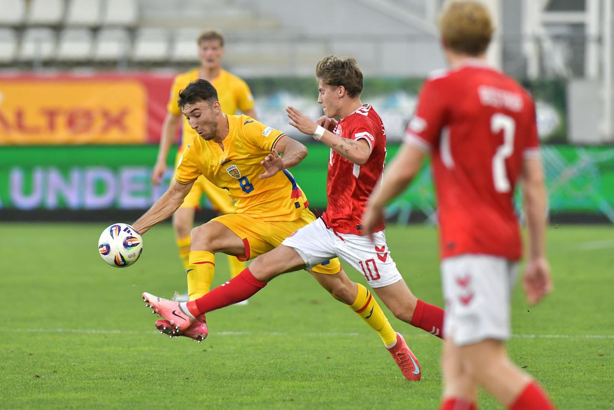Danemarca U19 - România U19 0-3 » Victorie uriașă și CALIFICAREEE! România U19 a jucat perfect și e în semifinalele EURO U19