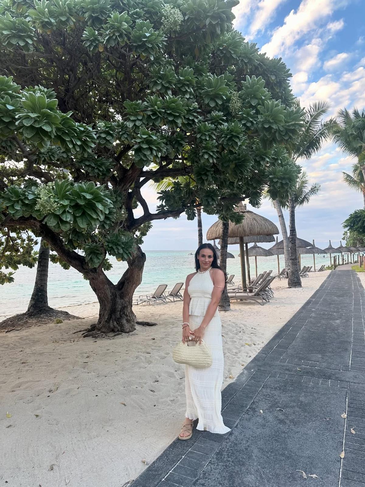 Teodora Meluță în vacanța din Mauritius. Foto: Instagram