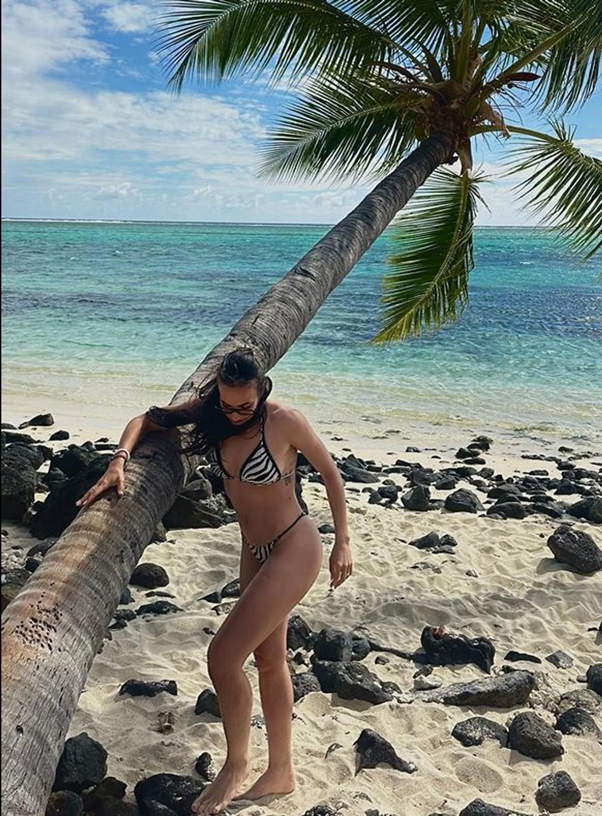 Teodora Meluță în vacanța din Mauritius. Foto: Instagram