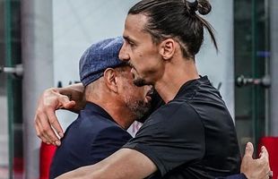 AC Milan - Bologna 5-1. Moment emoționant: îmbrățișarea lui Zlatan Ibrahimovic cu Sinisa Mihajlovic + reacția furioasă a suedezului