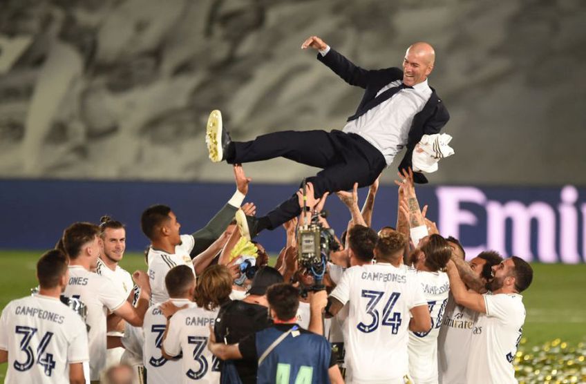 Real Madrid a câștigat titlul 34 din istorie cu Zinedine Zidane pe bancă // Sursă foto: Getty