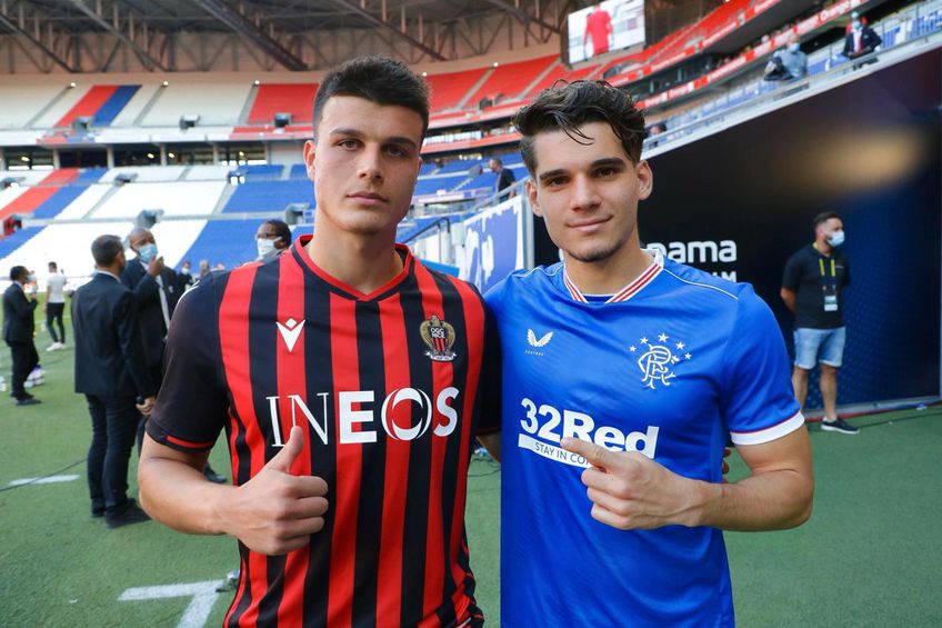Flavius Daniliuc și Ianis Hagi, titulari în Rangers - Nice