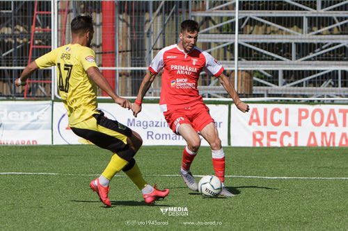 CS Mioveni și UTA Arad deschid etapa cu numărul 3 din play-off-ul ligii secunde FOTO: Facebook @uta1945arad