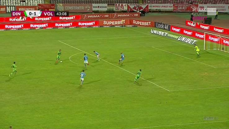 Primul gol al lui Sorescu // Captură Telekom Sport