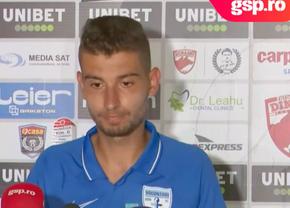 Robert Ion, fotbalistul care a inflamat Dinamo - FC Voluntari: „Cred că au prins curaj după faza asta”