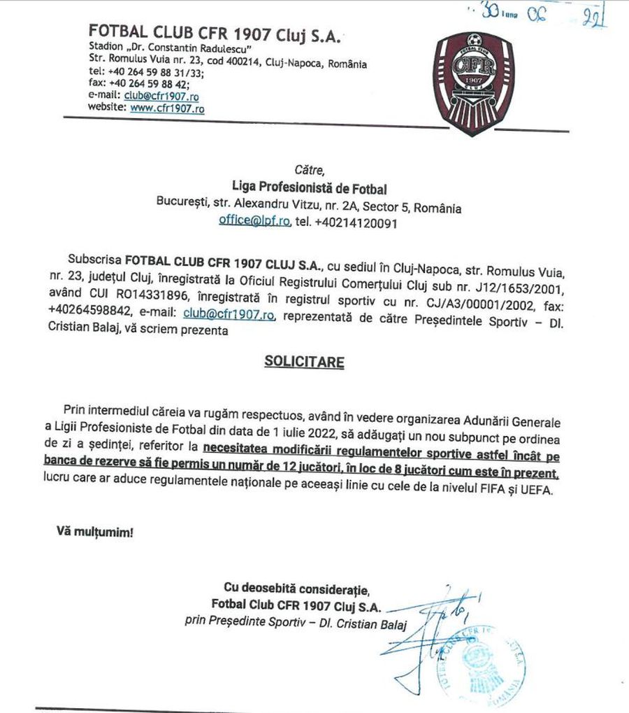 Federaţia pro-FCSB, anti-CFR » Campioana, ignorată complet de Burleanu