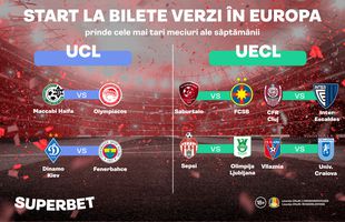 SuperOferta pentru meciurile echipelor din SuperLiga în Conference League