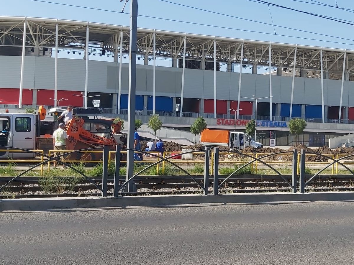 Se sapă „tranșee” în Ghencea! Imaginile surprinse azi de reporterul GSP, cu doar 3 zile înainte de FCSB - Dinamo