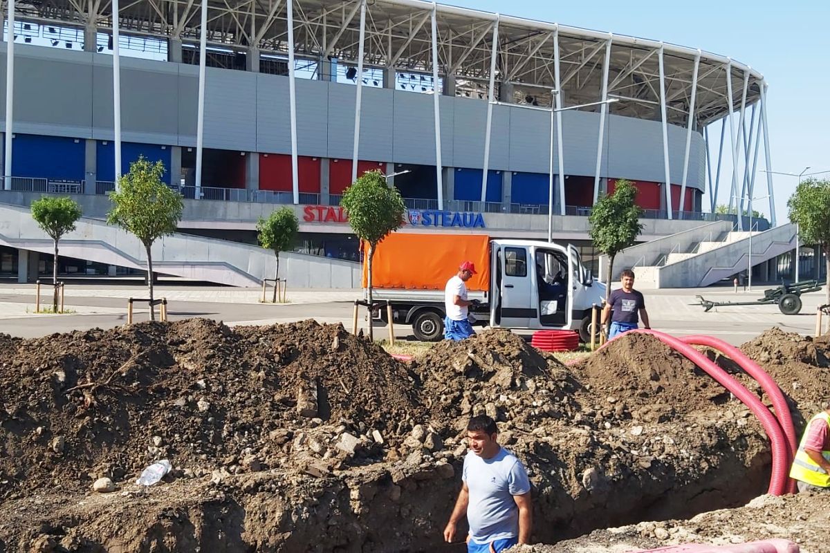 Se sapă „tranșee” în Ghencea! Imaginile surprinse azi de reporterul GSP, cu doar 3 zile înainte de FCSB - Dinamo