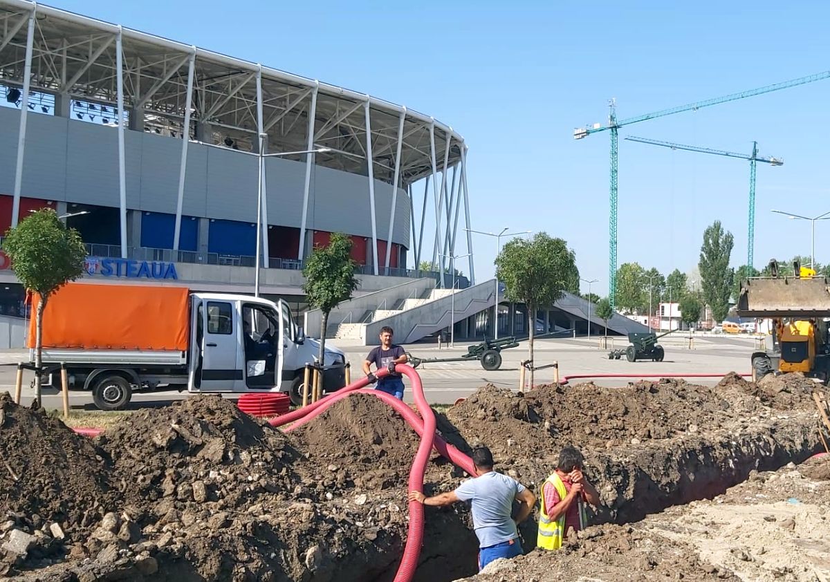 Se sapă „tranșee” în Ghencea! Imaginile surprinse azi de reporterul GSP, cu doar 3 zile înainte de FCSB - Dinamo