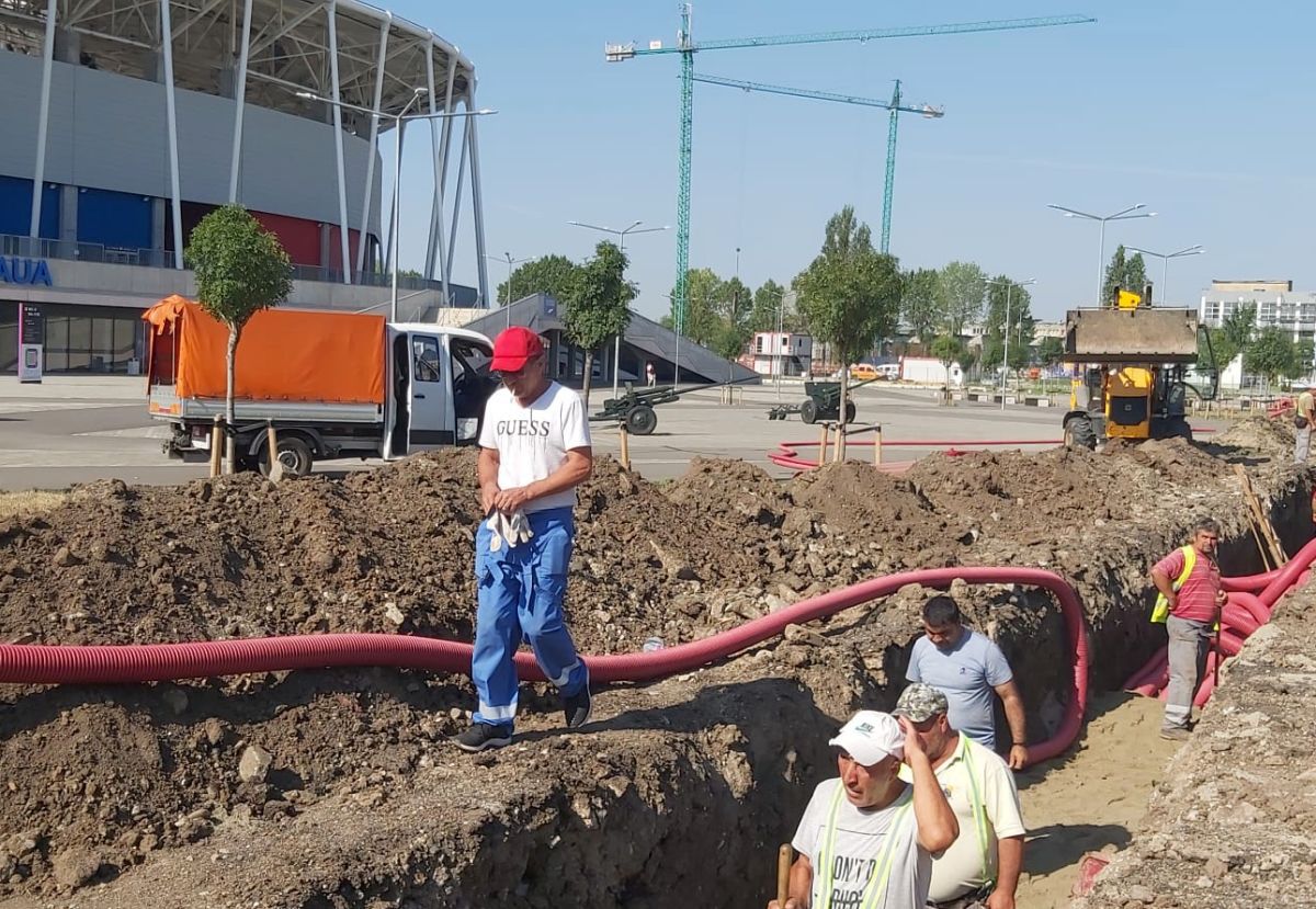 Se sapă „tranșee” în Ghencea! Imaginile surprinse azi de reporterul GSP, cu doar 3 zile înainte de FCSB - Dinamo