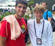 Matei Chelemen, alături de Carlos Alcaraz / Sursă foto: instagram.com / https://matei_chelemen/