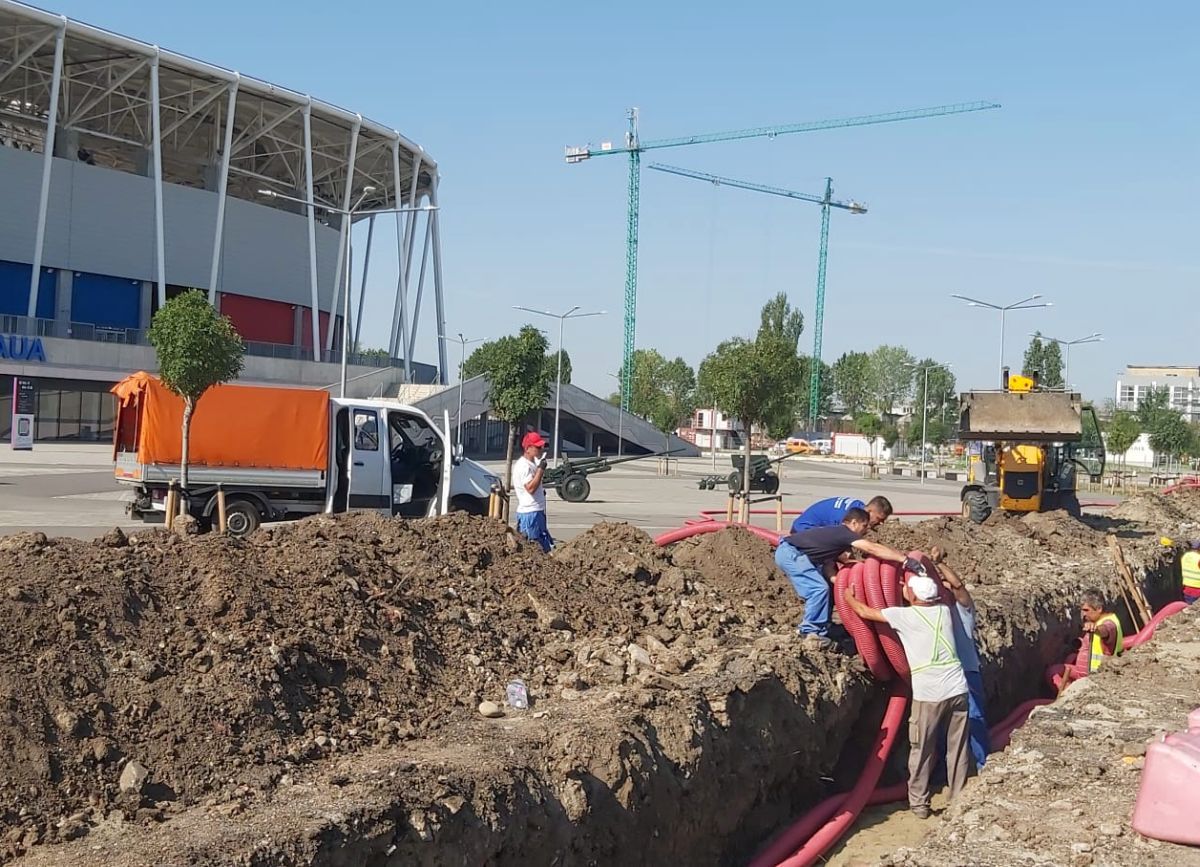 Se sapă „tranșee” în Ghencea! Imaginile surprinse azi de reporterul GSP, cu doar 3 zile înainte de FCSB - Dinamo