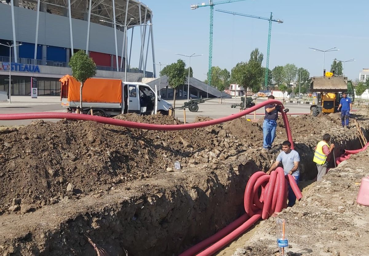 Se sapă „tranșee” în Ghencea! Imaginile surprinse azi de reporterul GSP, cu doar 3 zile înainte de FCSB - Dinamo