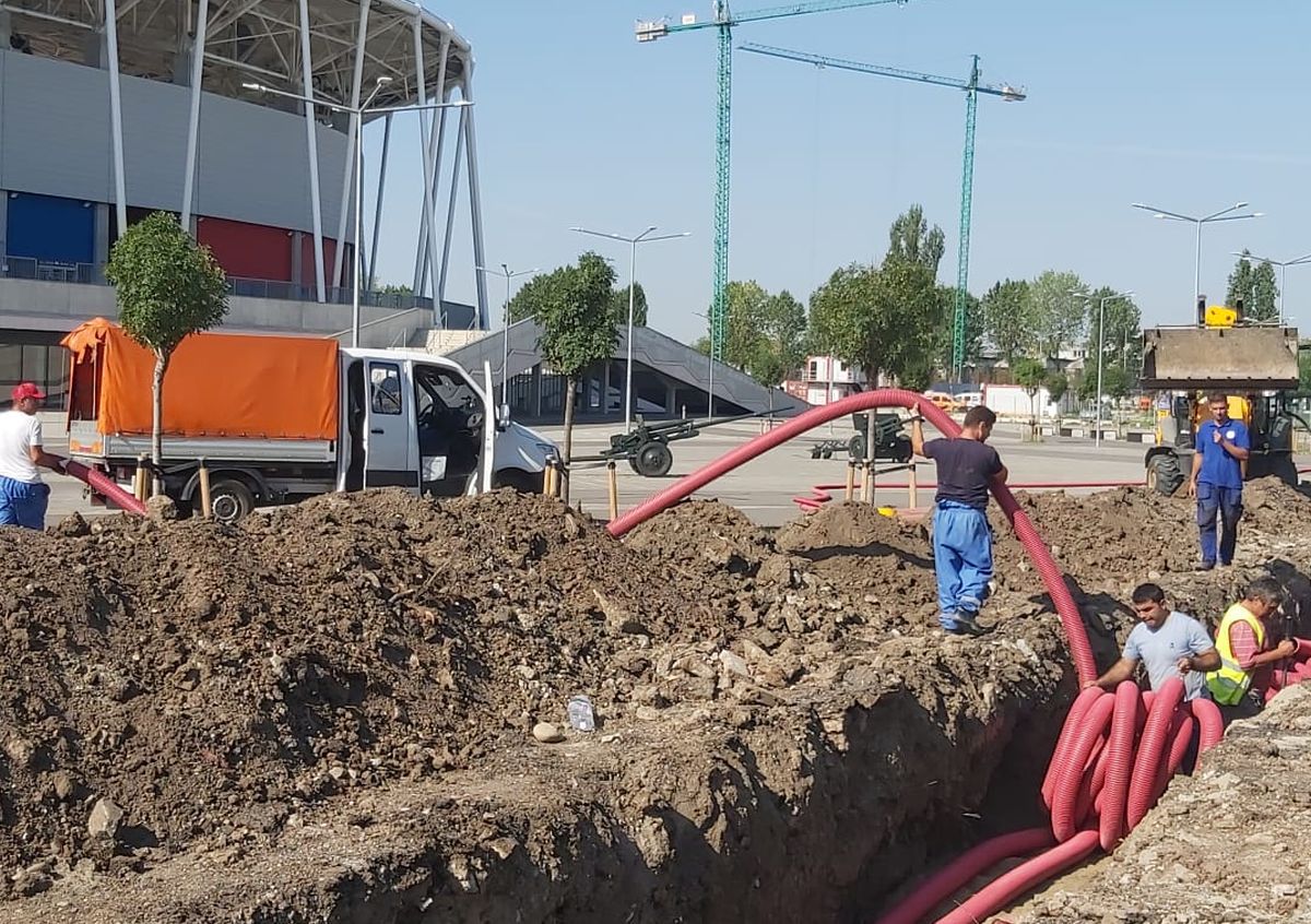 Se sapă „tranșee” în Ghencea! Imaginile surprinse azi de reporterul GSP, cu doar 3 zile înainte de FCSB - Dinamo