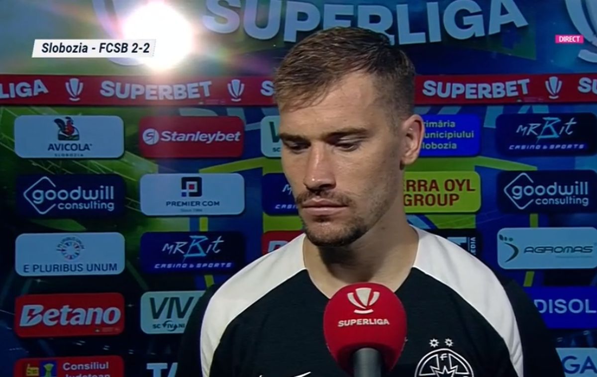 Olaru, declarație lipsită de fair-play la finalul remizei Slobozia - FCSB! Ce a putut să spună despre autorul golului decisiv