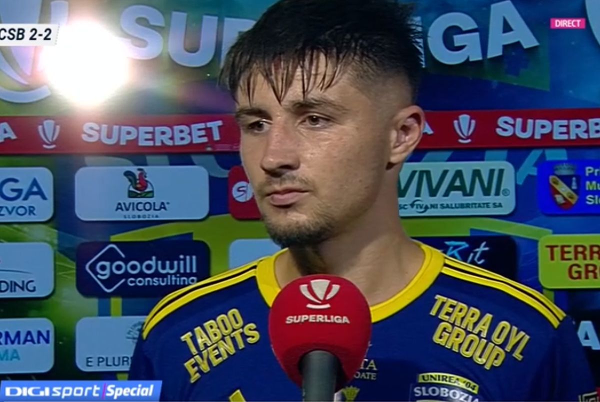 Cine e Andrei Dorobanțu, eroul meciului Unirea Slobozia - FCSB