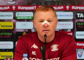 Neil Lennon, antrenorul Rapidului, a apărut cu fața bandajată la conferință » Cum explică: „Nu e prima dată!”