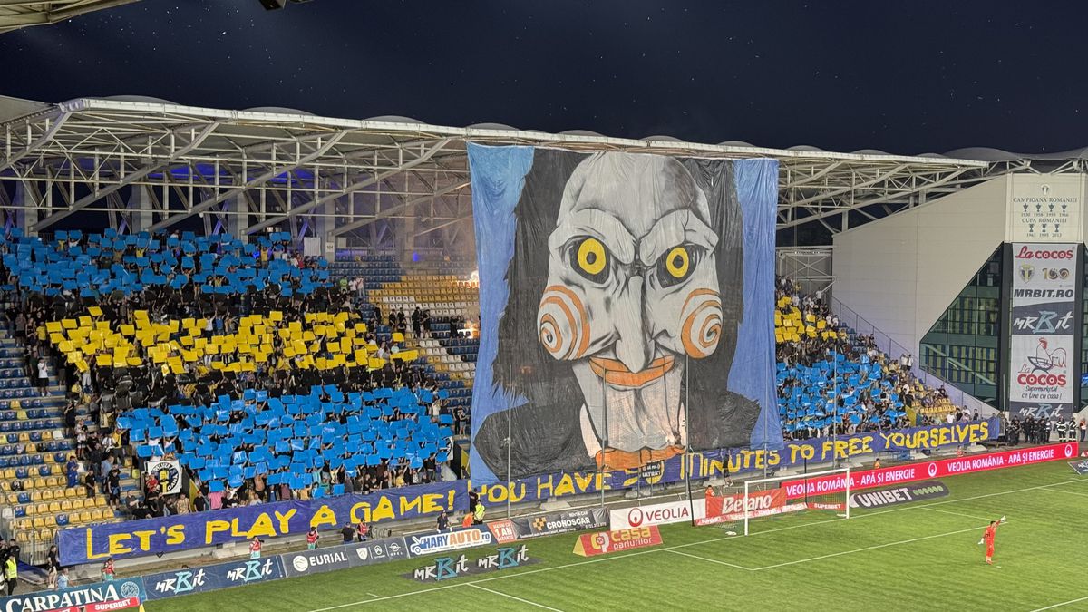 Scenografie Petrolul în meciul cu FCSB