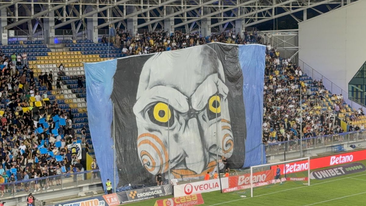 Scenografie Petrolul în meciul cu FCSB