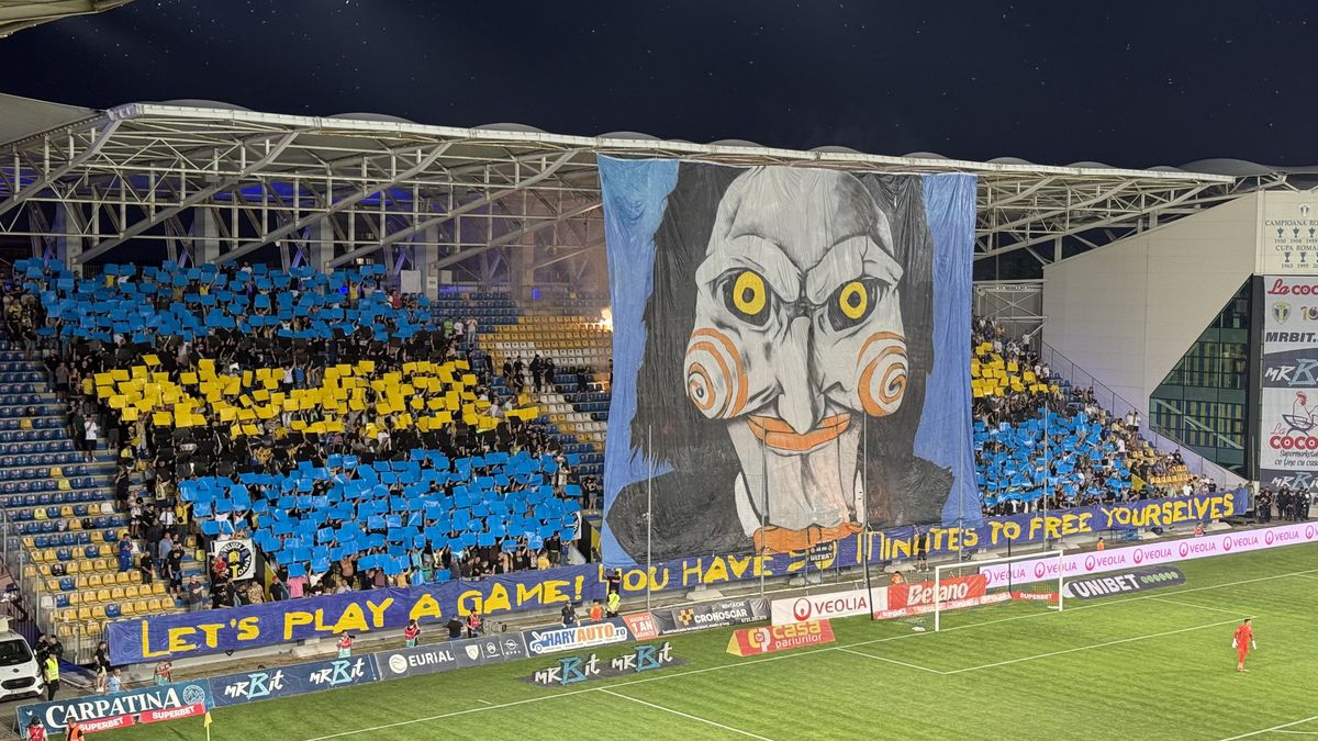 Scenografie Petrolul în meciul cu FCSB