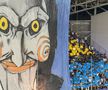 Scenografie spectaculoasă la Petrolul – FCSB, inspirată din filmele horror. FOTO: Andrei Crăițoiu (GSP.RO)