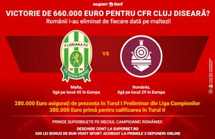 SuperSiguranță sau SuperBombă în Floriana-CFR Cluj! Cum crezi că se fac bani diseară pe duelul eliminatoriu maltezo-român?