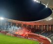 Imagine surprinsă pe stadionul din Târgu Jiu, la FCU - Petrolul / Sursă foto: sport.ro