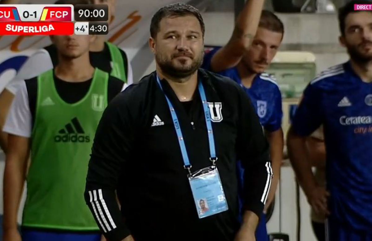 FOTO FCU Craiova - Petrolul, Croitoru și Mititelu după meci 19.08.2022