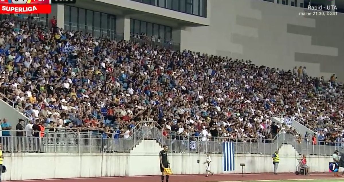 FCU Craiova a anunțat peste 10.000 de spectatori cu Petrolul, deși imaginile din stadion îi contrazic pe olteni!