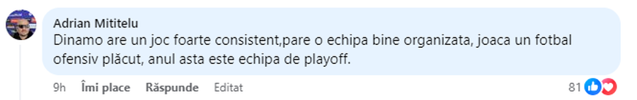 Nemaivăzut! Imediat după Rapid - Dinamo 1-1, Adrian Mititelu a postat un mesaj pe pagina oficială a „câinilor”